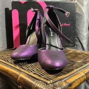 Locke Reptile Purple Michael Antonio Heels
